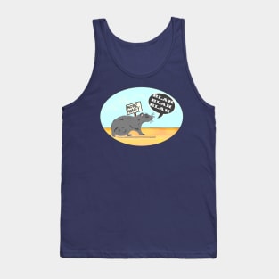 Financial Rat Activist Protester Money Blah Tank Top